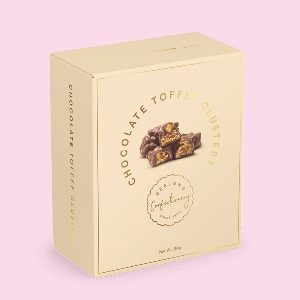 Chocolate Toffee Clusters Gift Box