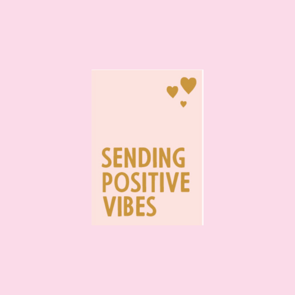 Sending Positive Vibes Greeting Card