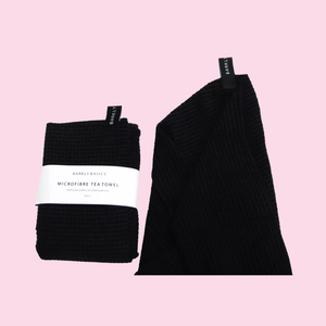 
                  
                    Load image into Gallery viewer, Black Microfibre Tea Towel
                  
                