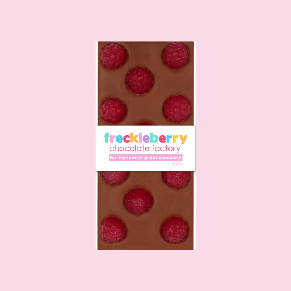 Raspberry Chocolate Block - Milk